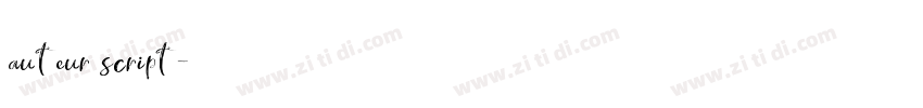 auteur script字体转换 auteur script字体转换